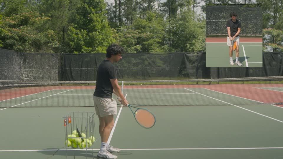 Two-handed backhand spacing lesson